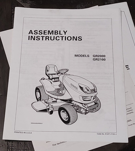 Kubota assembly and engine - and,